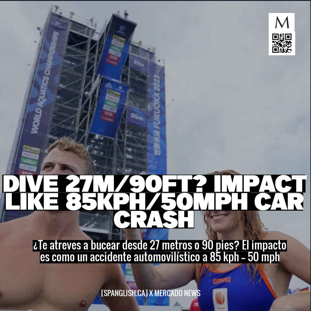 Dive 27m/90ft? Impact like 85kph/50mph Car Crash