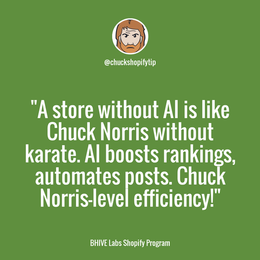 Empower Your Shopify Store with AI: Boost Google Rankings and Automate Social Media Like Chuck Norris - BHIVE Labs