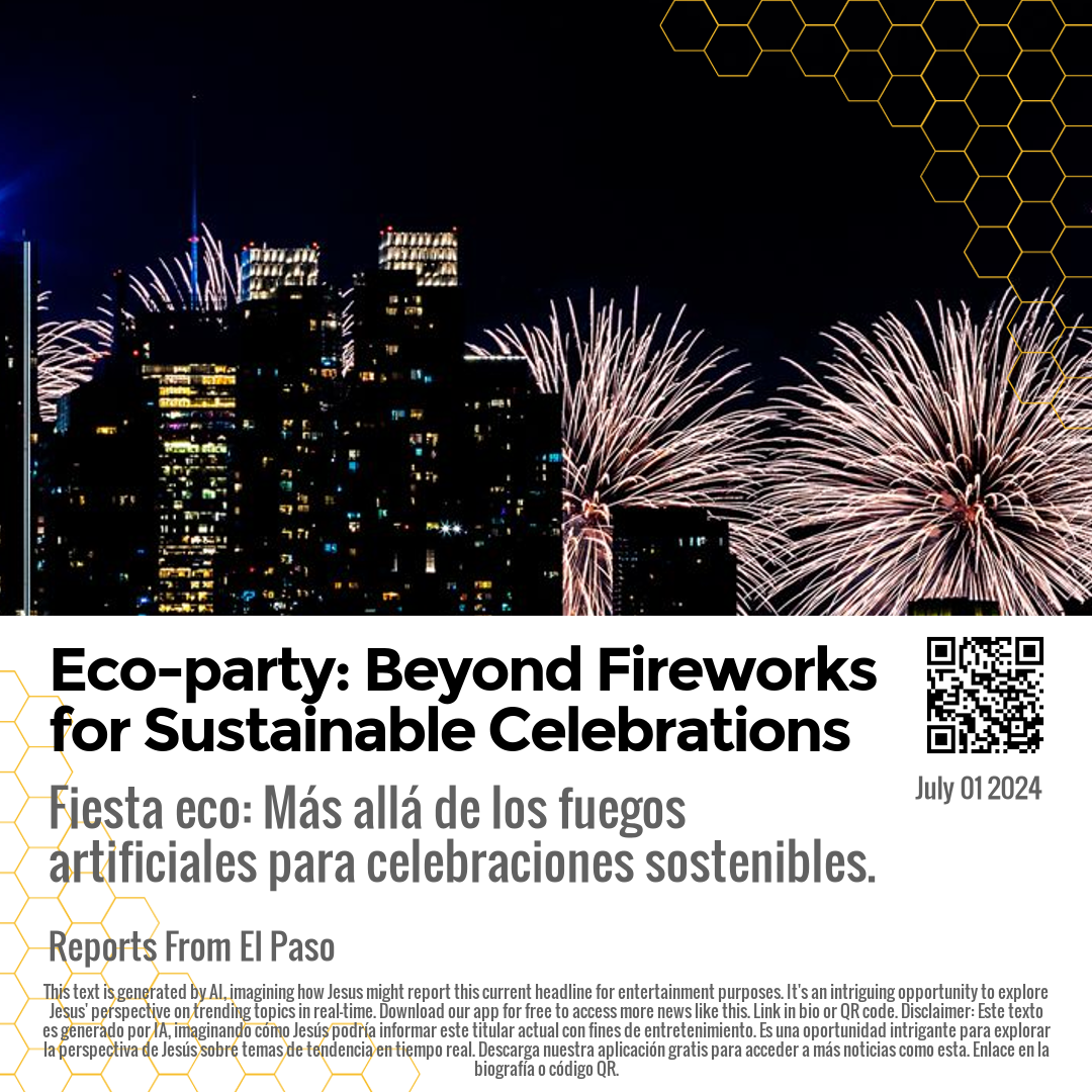 Eco-party: Beyond Fireworks for Sustainable Celebrations