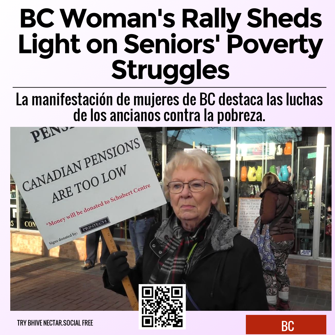 BC Woman's Rally Sheds Light on Seniors' Poverty Struggles