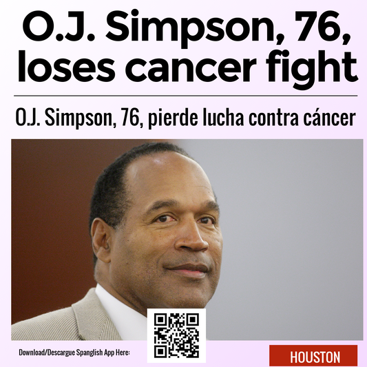 O.J. Simpson, 76, loses cancer fight