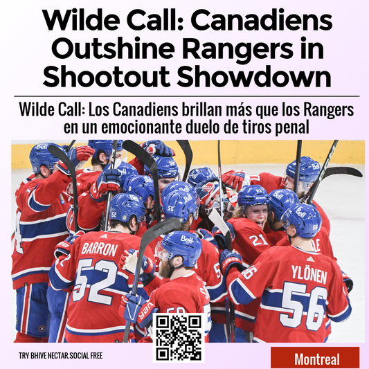 Wilde Call: Canadiens Outshine Rangers in Shootout Showdown