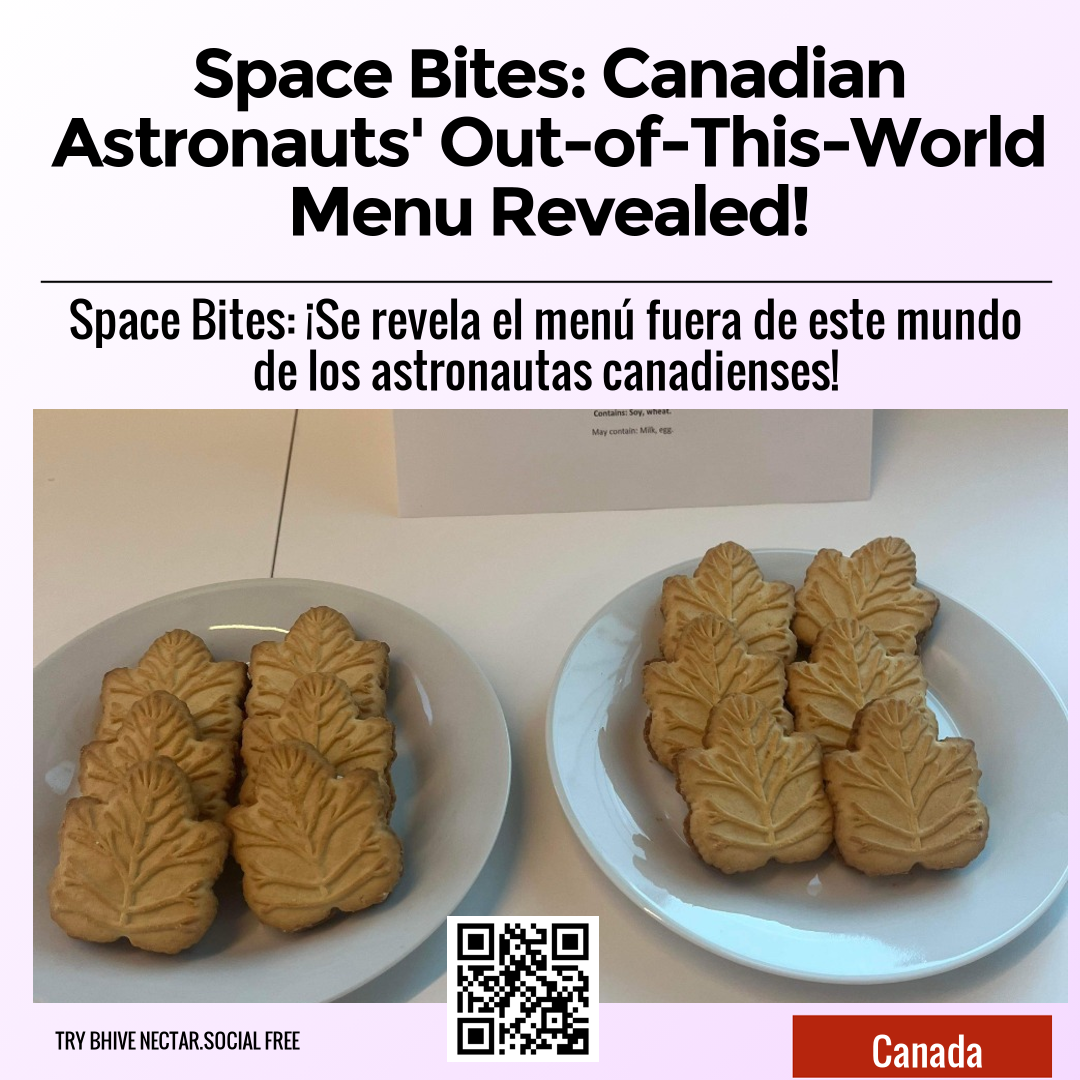 Space Bites: Canadian Astronauts' Out-of-This-World Menu Revealed!