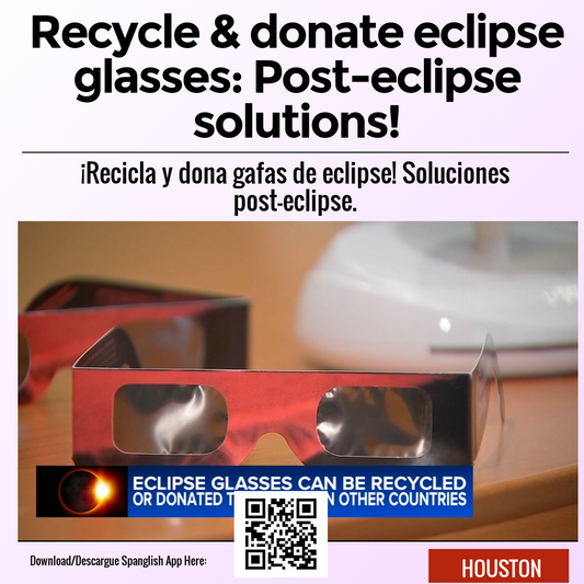 Recycle & donate eclipse glasses: Post-eclipse solutions!