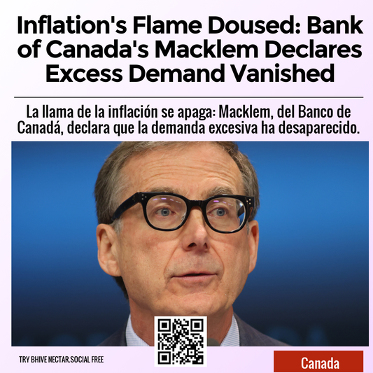 Inflation's Flame Doused: Bank of Canada's Macklem Declares Excess Demand Vanished