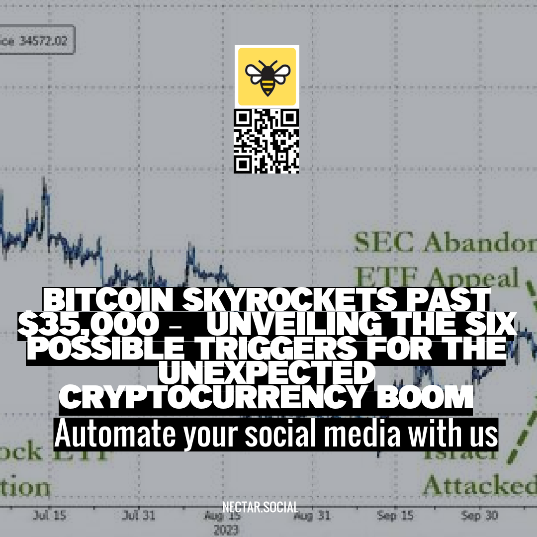 Bitcoin Skyrockets Past $35,000 – Unveiling the Six Possible Triggers for the Unexpected Cryptocurrency Boom