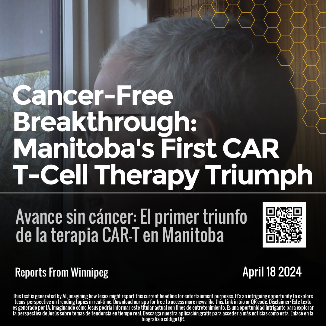 Cancer-Free Breakthrough: Manitoba's First CAR T-Cell Therapy Triumph