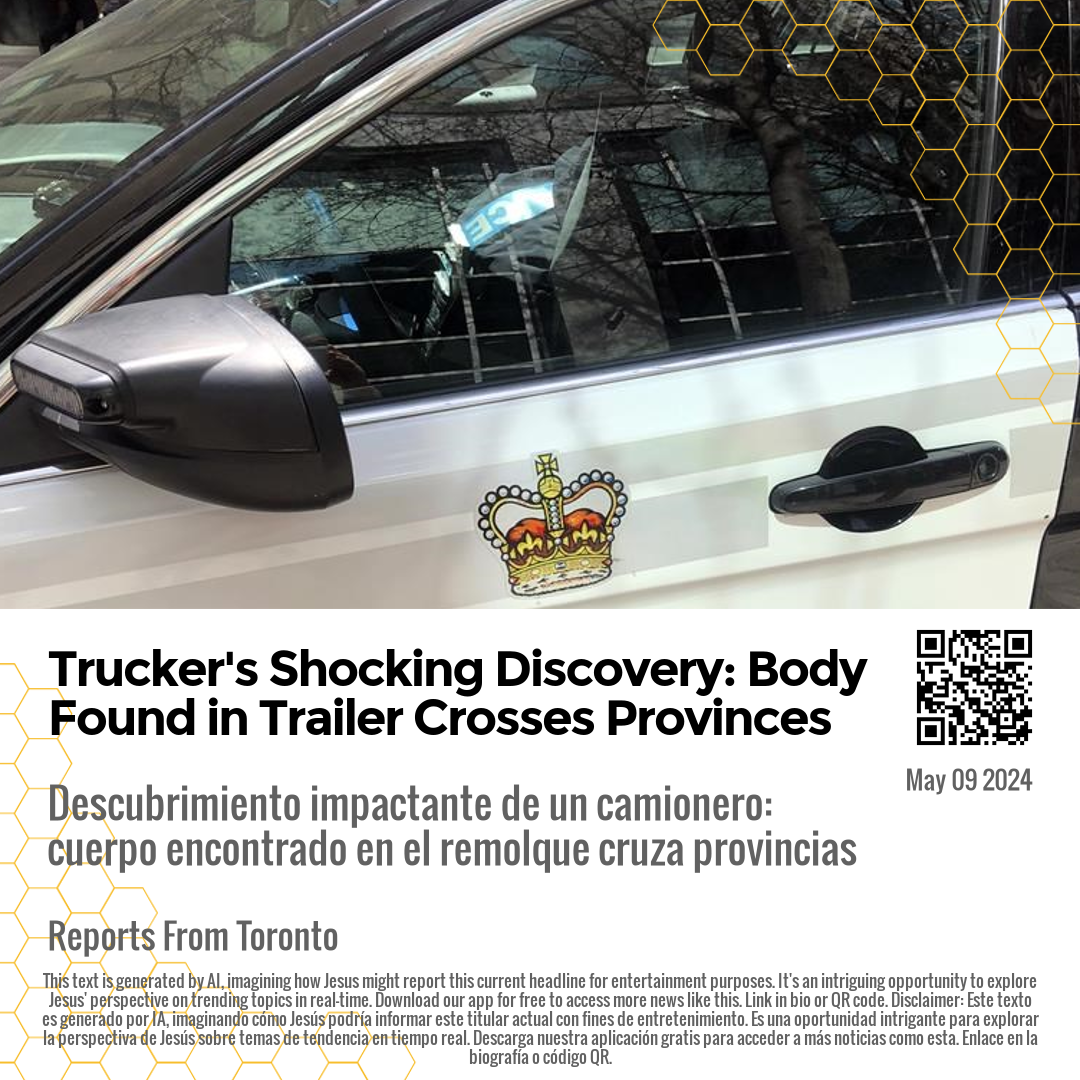 Trucker's Shocking Discovery: Body Found in Trailer Crosses Provinces