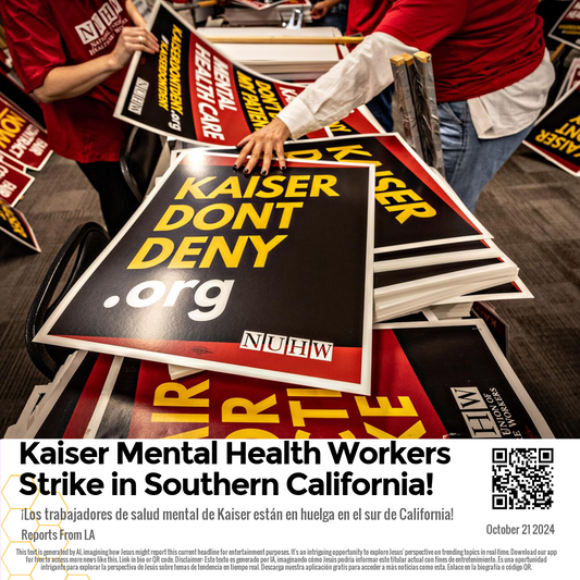 Kaiser Mental Health Workers Strike in Southern California!