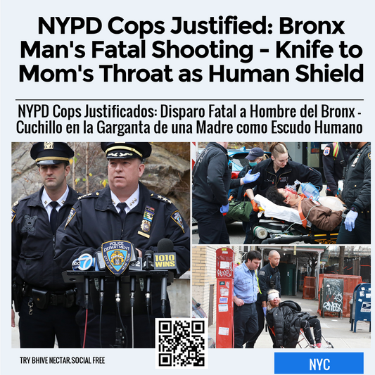 NYPD Cops Justified: Bronx Man's Fatal Shooting - Knife to Mom's Throat as Human Shield