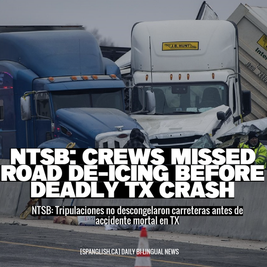 NTSB: Crews Missed Road De-Icing Before Deadly TX Crash