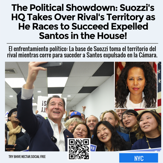 The Political Showdown: Suozzi's HQ Takes Over Rival's Territory as He Races to Succeed Expelled Santos in the House!