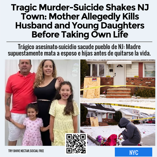 Tragic Murder-Suicide Shakes NJ Town: Mother Allegedly Kills Husband and Young Daughters Before Taking Own Life