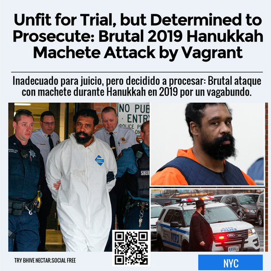 Unfit for Trial, but Determined to Prosecute: Brutal 2019 Hanukkah Machete Attack by Vagrant