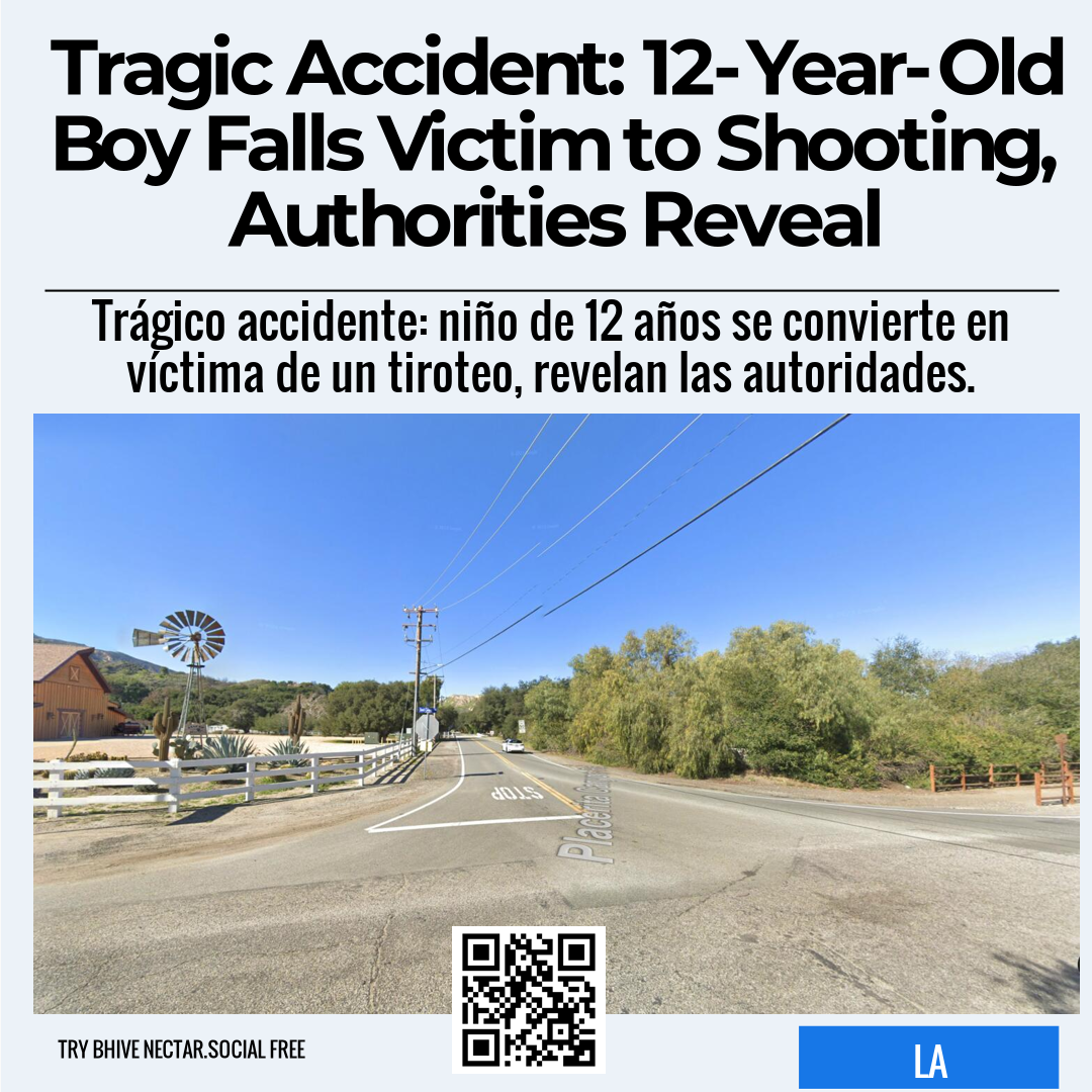 Tragic Accident: 12-Year-Old Boy Falls Victim to Shooting, Authorities Reveal