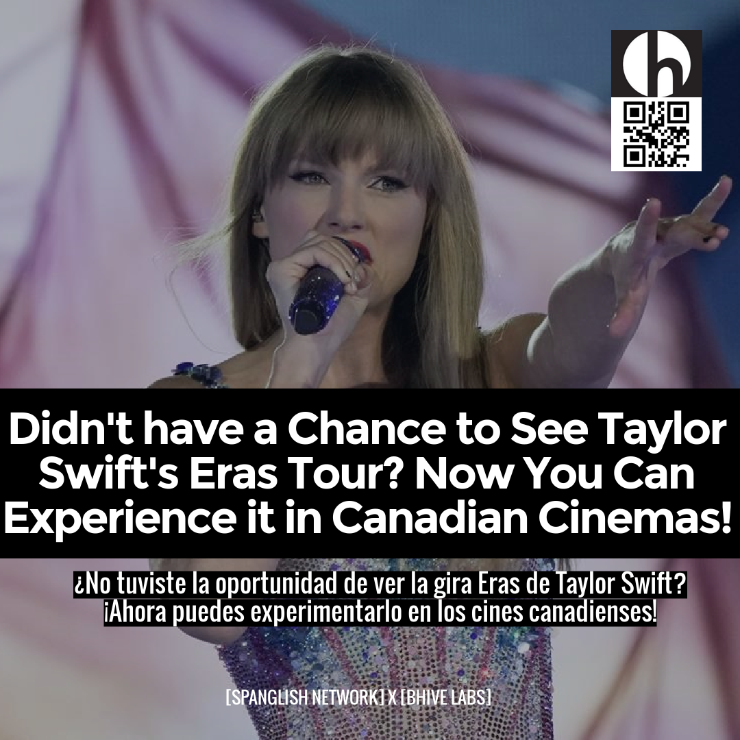 Didn't have a Chance to See Taylor Swift's Eras Tour? Now You Can Experience it in Canadian Cinemas!