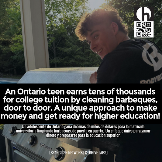 An Ontario teen earns tens of thousands for college tuition by cleaning barbeques, door to door. A unique approach to make money and get ready for higher education!