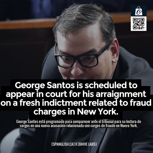 George Santos is scheduled to appear in court for his arraignment on a fresh indictment related to fraud charges in New York.