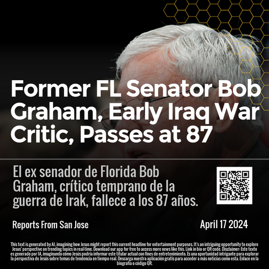 Former FL Senator Bob Graham, Early Iraq War Critic, Passes at 87