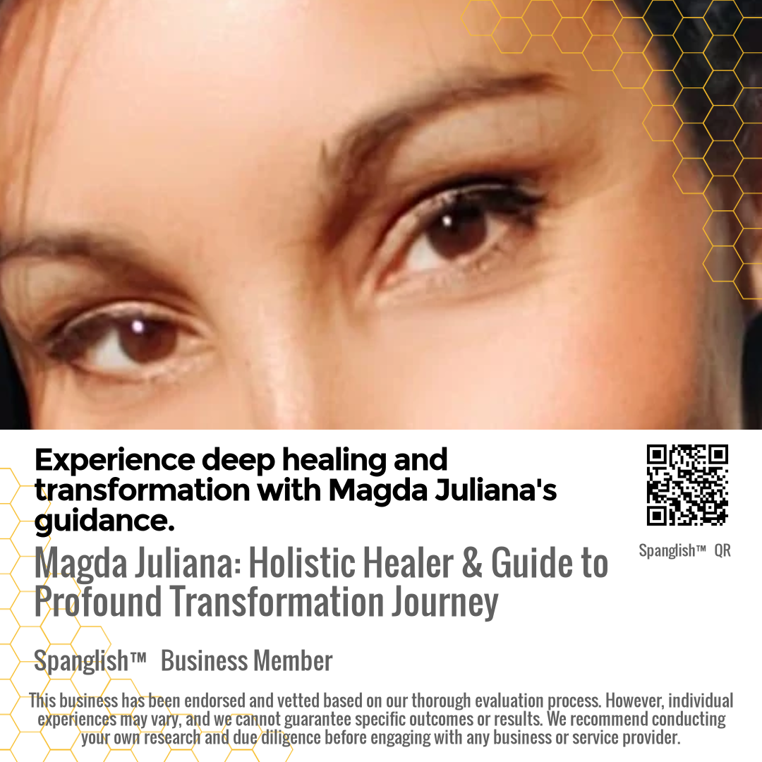 Experience deep healing and transformation with Magda Juliana's guidance.
