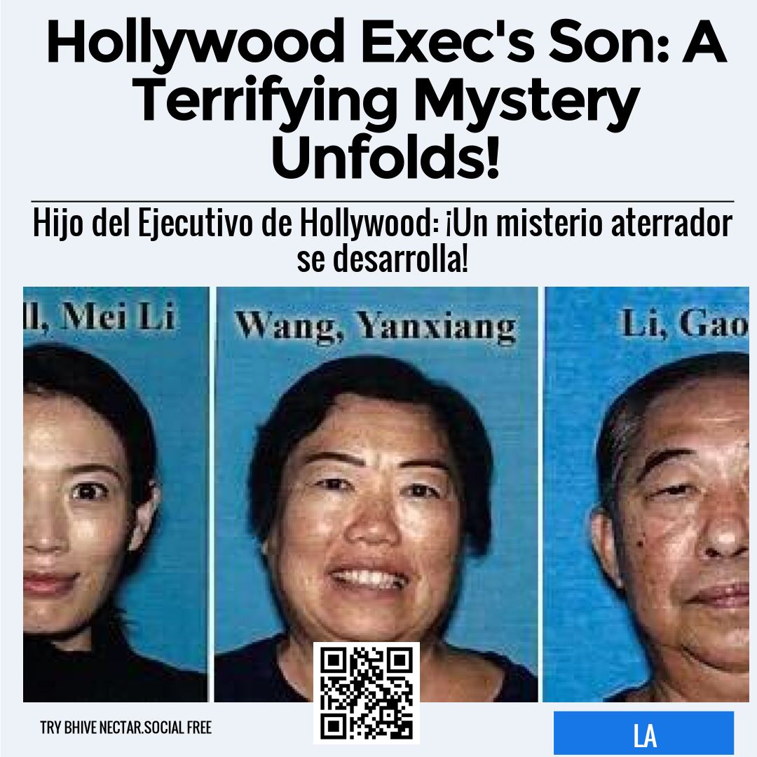 Hollywood Exec's Son: A Terrifying Mystery Unfolds!