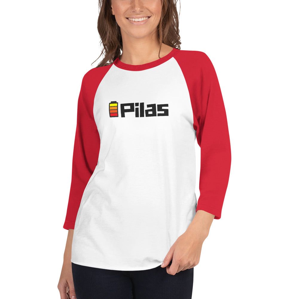 Pilas Womens 3/4 sleeve raglan shirt
